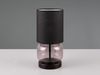Trio Leuchten LED Tischleuchte Elio E27 rauchfarbig Metall/Glas/Stoff Bild 5