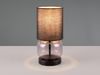 Trio Leuchten LED Tischleuchte Elio E27 rauchfarbig Metall/Glas/Stoff Bild 3