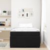 vidaXL Bettrahmen mit Matratze Schwarz 120 x 200 cm Stoff 3398388 Bild 4