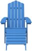 vidaXL Adirondack-Gartenstühle 2 Stk. mit Hockern HDPE Aquamarin 3095699 Bild 4