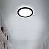 Briloner 'SLIM' LED-Deckenleuchte, Kunststoff schwarz, 19 x 2.8 cm, backlight Bild 3