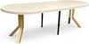 Großer runder ausziehbarer Tisch Ø110–310 cm KASCHMIR – Goldene Metallbeine X SLIM Bild 5