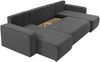Ecksofa Pixalo U Cord mit Schlaffunktion und Bettkasten (Farbe: Poso 100) Bild 4
