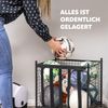 Sportball-Aufbewahrungswagen, stapelbarer Ballwagen aus schwarzem Stahl Bild 3