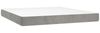 vidaXL Boxspringbett mit Matratze Hellgrau 160x200 cm Samt 3141431 Bild 5