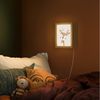 OnlyWow Wandleuchte Lightbox Hirsche - Waldtiere - Beige - Mädchen, Dimmbar, Farbwechsel, LED, Warmweiß, Kaltweiß, Neutralweiß Einstellbar, Wandlampe Innen, Dimmbar, mit Kabel, LED, Beleuchtung, Kinderzimmer Bild 2