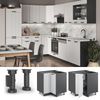 Eckunterschrank Fame-Line Weiß Landhaus 80.5 cm , AP Eiche Vicco Bild 2