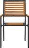 vidaXL Garten Stapelstühle 4 pcs Braun und Schwarz 54 x 56 x 90 cm 3403058 Bild 5