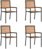 vidaXL Garten Stapelstühle 4 pcs Braun und Schwarz 54 x 56 x 90 cm 3403058 Bild 2
