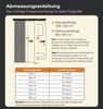 Flauschvorhang 120x220 Unistreifen grau Bild 2