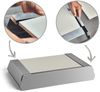 BURNHARD® Pizzaaufsatz für Gasgrills, Pizza Cover mit Cordierit-Pizzasteinen, Edelstahl Pizzahaube, passt ab 56 x 38 cm Grillfläche, ideal für FRED & EARL Grills, Pizza in 90-120 Sek, Beige Bild 3