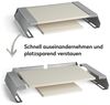 BURNHARD® Pizzaaufsatz für Gasgrills, Pizza Cover mit Cordierit-Pizzasteinen, Edelstahl Pizzahaube, passt ab 56 x 38 cm Grillfläche, ideal für FRED & EARL Grills, Pizza in 90-120 Sek, Beige Bild 2