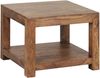 Wohnling Couchtisch, Massivholz Sheesham braun, 45 x 60 x 60 cm Bild 2