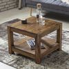 Wohnling Couchtisch, Massivholz Sheesham braun, 45 x 60 x 60 cm Bild 3