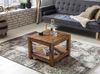 Wohnling Couchtisch, Massivholz Sheesham braun, 45 x 60 x 60 cm Bild 5