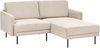 Ecksofa 2-Sitzer BREDA Cord Beige linksseitig Bild 5