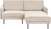 Ecksofa 2-Sitzer BREDA Cord Beige linksseitig Bild 4