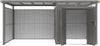 Metall Gerätehaus Style 4,45 m² Spar-Set 2 Alu Grau Bild 4