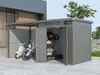 Metall Gerätehaus Style 4,45 m² Spar-Set 2 Alu Grau Bild 2