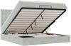 vidaXL Ottoman-Bett mit Matratzen & LEDs Hellgrau 160x200 cm Samt 3314474 Bild 2