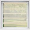 Transparente Bistrogardine Raffoptik mit Stangendurchzug in Voile, schlicht und modern in vielen verschiedenen Farben erhältlich (100 x 110 cm / beige - nude) Bild 4