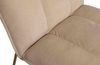 Sessel Fie aus Ribcord, modernes Design, sandbeige, weicher Bezug, goldfarbenes Metallgestell Bild 4