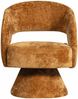 Drehsessel Ebba aus Chenille-Stoff, Terra Bild 2