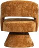 Drehsessel Ebba aus Chenille-Stoff, Terra Bild 4