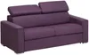 Schlafsofa 3-Sitzer Stoff VIZIR - Violett - Liegefläche: 140 cm - Matratzenhöhe: 14 cm Bild 3