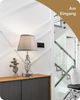 EDISHINE LED Nachttischlampe Touch Dimmbar 2er Set grau, Dekolampen, LED wechselbar, Tischlampe mit Ladefunktion, 2 USB Anschlüsse, für Schlaffzimmer Bild 3