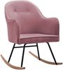 vidaXL Schaukelstuhl Rosa Samt 289522 Bild 2
