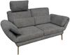 KAWOLA Funktionssofa HOLLY 2-Sitzer 1 Kopfstütze Stoff anthrazit 90 x 92 x 176 cm Bild 3