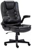 Intimate WM Heart Chefsessel Ergonomisch Bürostuhl mit Klappbaren Armlehnen, Kunstleder Stuhl mit Wippfunktion, Höhenverstellbar Drehstuhl Bild 4