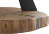 Couchtisch >BILOXI< in Eiche / schwarz, Glas / Massivholz / Metall - 45x75 (HxD) Bild 5