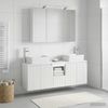 vidaXL Badezimmerschrank-Set 4 pcs Weiß Holzwerkstoff 3406415 Bild 4