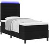 vidaXL Boxspringbett mit Matratze mit LED Schwarz 90 x 190 cm Stoff 3342755 Bild 3