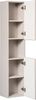 Hochschrank mit 2 Türen (140x25x30cm), Kaschmir matt Bild 3