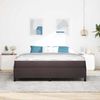 vidaXL Boxspringbett Dunkelbraun 180 x 200 cm Stoff 3398881 Bild 3