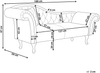 Chaiselongue Kunstleder weiß linksseitig LATTES Bild 2