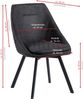 Essstuhl Drehstuhl Esszimmerstuhl Designstühle PU Lederbezug in Antik Optik Küchenstuhl Schwarz 2 St. Bild 5