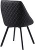 Essstuhl Drehstuhl Esszimmerstuhl Designstühle PU Lederbezug in Antik Optik Küchenstuhl Schwarz 2 St. Bild 4
