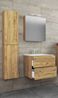 VCM Badmöbel Waschtisch Badinos 920032 Honig-Eiche H. 151 x B. 93 x T. 46 cm Bild 2