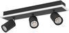 EGLO LED Deckenlampe - Moderne schwenkbare Deckenleuchte mit 3 Spots, warmweißes Licht, rechteckiger Spotbalken aus Metall in Schwarz, 46 cm, energiesparend, ideal für Wohnzimmer & Schlafzimmer Bild 2