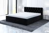 Polsterbett VOG 90x200 mit Matratze, Bettkasten und Lattenrost. Farbe: Schwarz 20 Bild 2