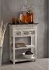 Konsolentisch Mango / Akazie 80x35x110 weiß gewachst CASTLE-ANTIK #235 Bild 5