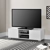 en. casa TV Lowboard, Fernsehtisch, Fernseher Unterschrank Weiß Bild 5