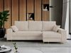 Mks Möbel 'Dorian L-Form' Ecksofa mit Bettkasten, 242 x 138 x 85 cm, Beige, Cord Bild 2