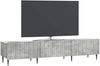 vidaXL TV-Schränk Betongrau 147 x 34,5 x 32 cm Holzwerkstoff 894478 Bild 2