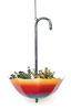 DanDiBo Blumenampel Metall Hängeampel mit Topf Innen Außen Regenschirm Hängepflanzen 72 cm 96258 L Pflanzenhänger Blumenhänger Topfhänger Blumen Bild 5