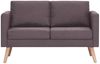 vidaXL 2-Sitzer-Sofa Stoff Taupe [281365] Bild 3